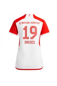 Bayern Munich Alphonso Davies #19 Jalkapallovaatteet Naisten Kotipaita 2023-24 Lyhythihainen